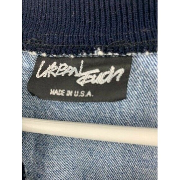 Urban Touch Womens Denim Jacket Zip Front Size L/XL - Picture 4 of 5